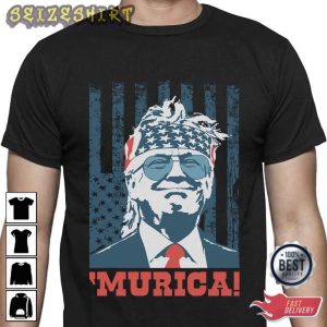 Patriotic Trump Murica Graphic Tee