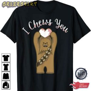 Star Wars Valentines I Chews You Chewbacca Holiday Valentine's Day T-Shirt