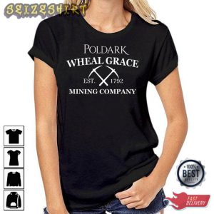 Captain Poldark Wheal Grace Mining Film T-Shirt