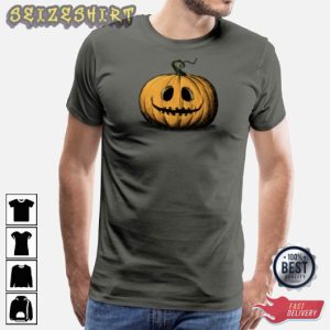 Happy Halloween Jack O’Lantern Adult Natural Holiday Halloween T-Shirt