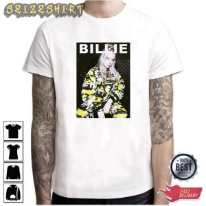 Billie Eilish T Shirt Grunge Aesthetic Crewneck Music T-Shirt