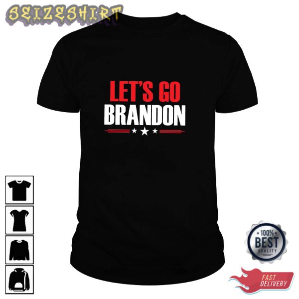 Let’s Go Brandon 3 Star Basic Graphic Tee