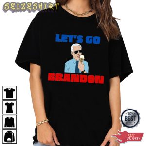 Let’s Go Brandon Eat Cream Hot Graphic Tee