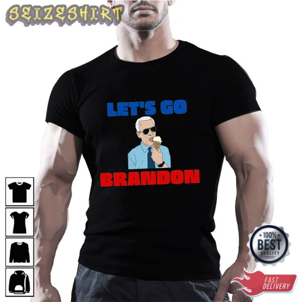 Let’s Go Brandon Eat Cream Hot Graphic Tee