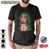 Green Haired Girl Hot Christmas Graphic Tee