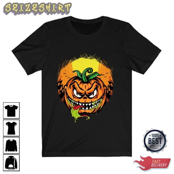 Fierce Pumpkin Face Shirt – Happy Halloween Shirt