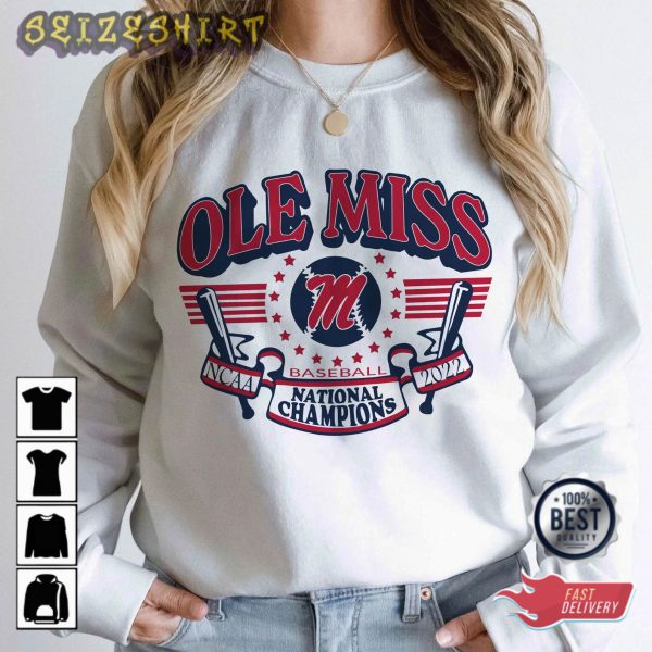 2022 Ole Miss National Championships Baseball Sports T-Shirt