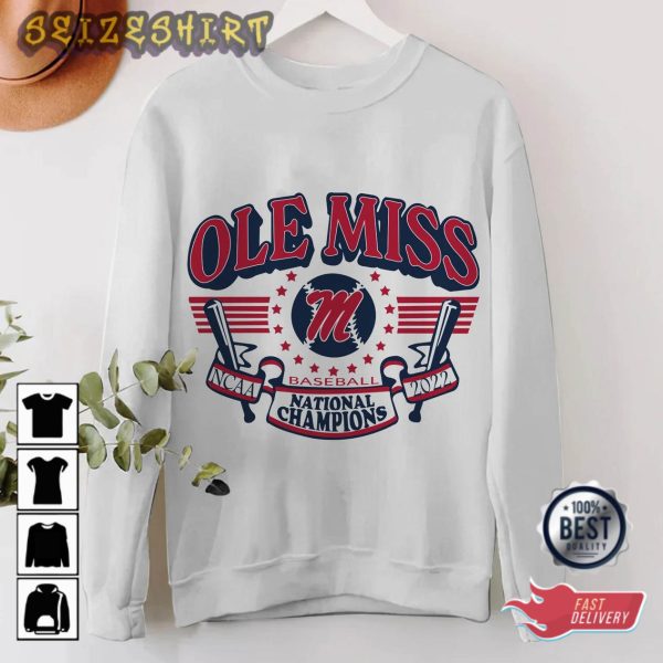 2022 Ole Miss National Championships Baseball Sports T-Shirt