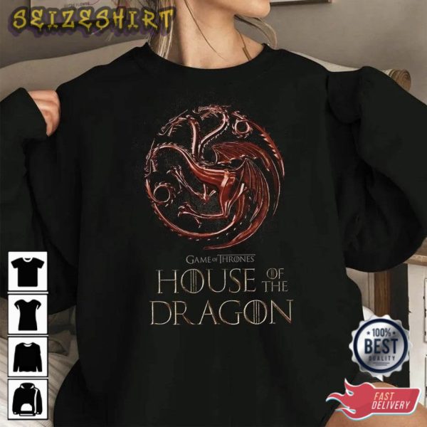 House Of The Dragon Emblem Mother Of Dragon Movie T-Shirt