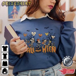 Mickey And Friends Halloween Matching Family Disney Holiday Halloween T-Shirt