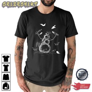 Winter Snowman HOT Christmas Graphic Tee