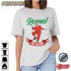 Respect The Beard Santa Claus Christmas Graphic Tee