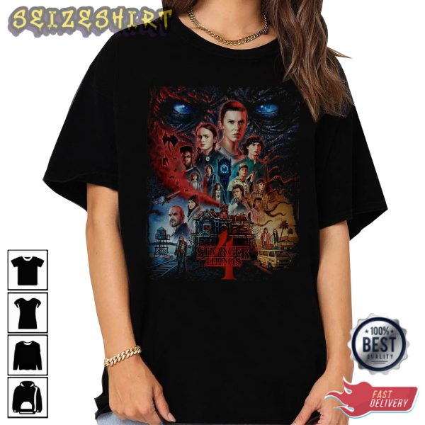 Strange Things Season 4 Best Trending Movie Graphic Tee