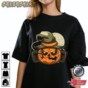 Halloween Pumpkin Hot Purpose Halloween T- shirt