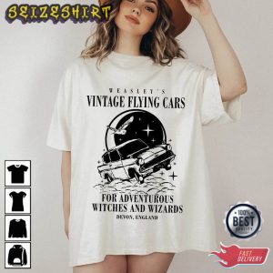 Vintage Flying Car Shirt Movie T-Shirt