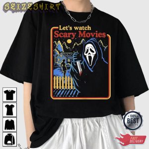 Let’s Watch Scary Movies Holiday Halloween T-Shirt