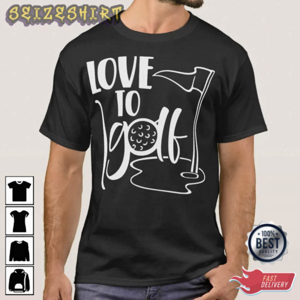 Love Golf Retro Sport Goft T-Shirt