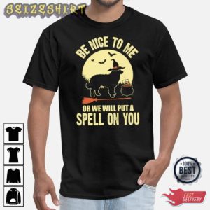 Bernese Mountain Dog Spell on You Holiday Halloween T-Shirt