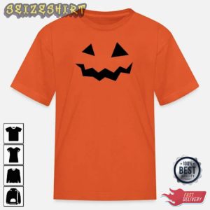 Carved Pumpkin T-shirt Design For Hallioween