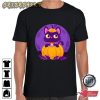 Halloween Cute Cat And Pumpkin Shirt