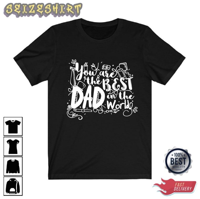 Dad You Are Out Of This World Art Gift For Dad Tee Shirt