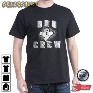 Boo Crew Ghost Dark Holiday Halloween T-Shirt