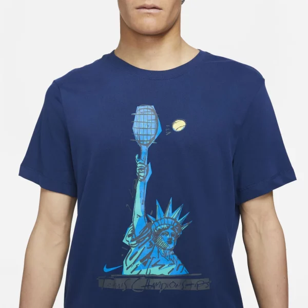 Nike Us Open T-shirt Homme Automne 2021 Tennis T Shirt