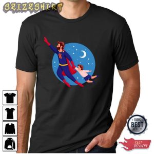 Dad is Superman Gift For Dad Graphic Tee
