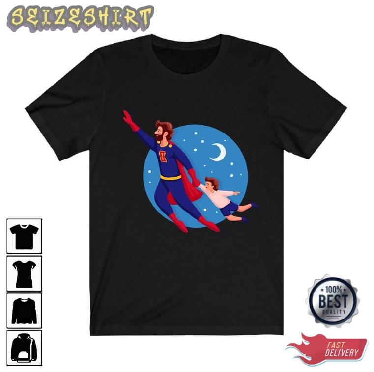 Dad is Superman Gift For Dad Graphic Tee