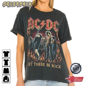 ACDC Rock Band Vintage 2-Sided Merch T-Shirt_3