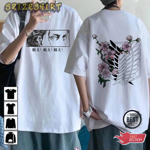 A.O.T Wings of Freedom Anime Vintage Style T-Shirt