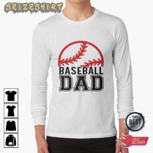 Baseball Dad For Baseball Softball Baseball Sports T-Shirt