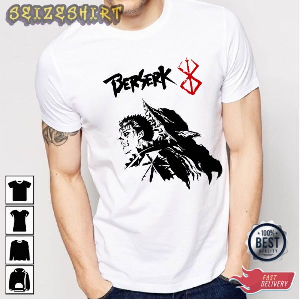 Berserk Ber Guts Skull Knight Graphic Shirt