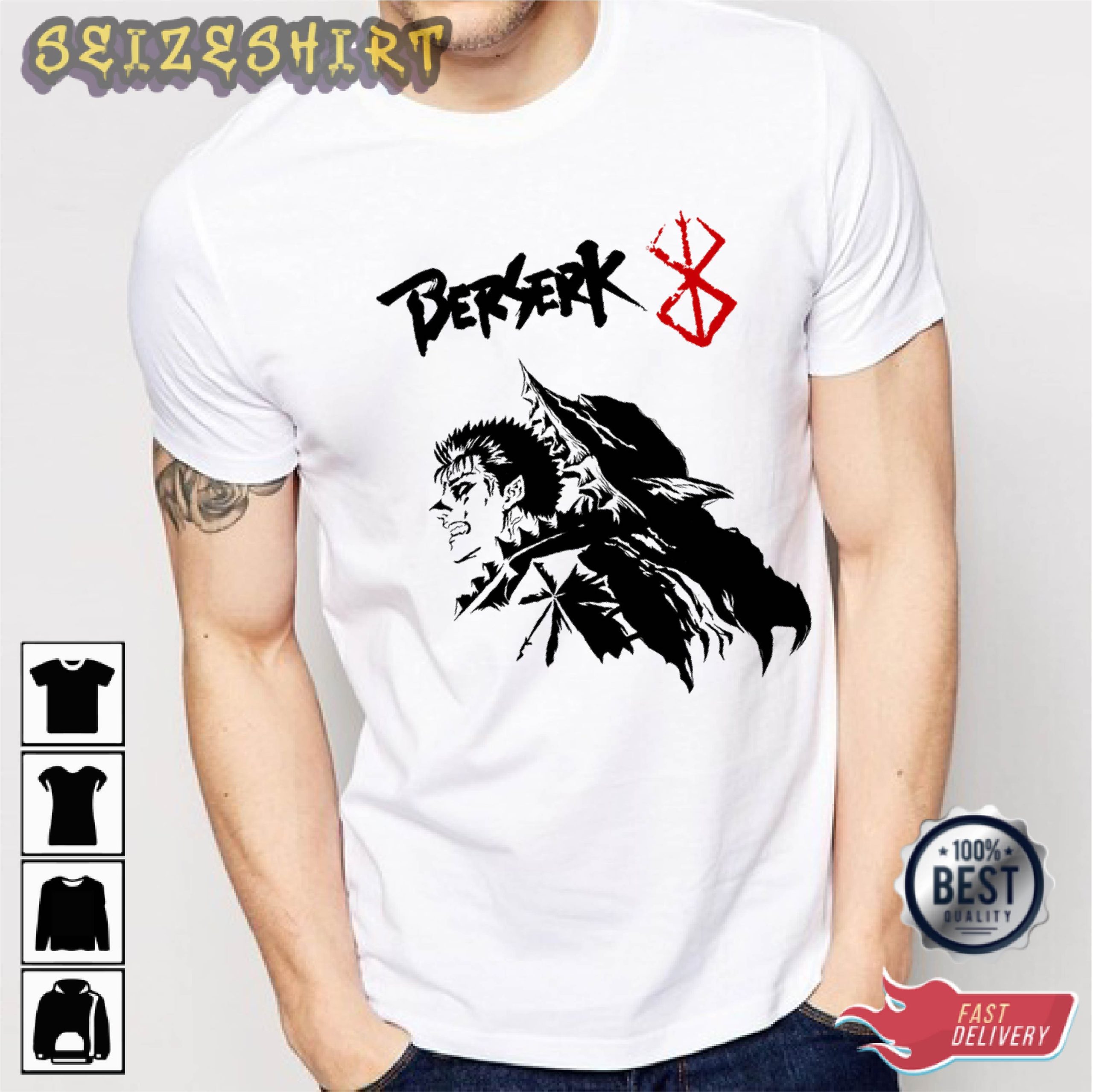 Berserk Skull Knight Graphic Shirt