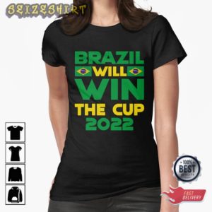 Cheers For Brazil In World Cup 2022 Graphic T-shirt