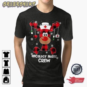 Oncology Nurse Crew Christmas Holiday T shirt