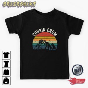 Cousin Crew Camping Outdoor Sunset Summer Camping Gift T-Shirt