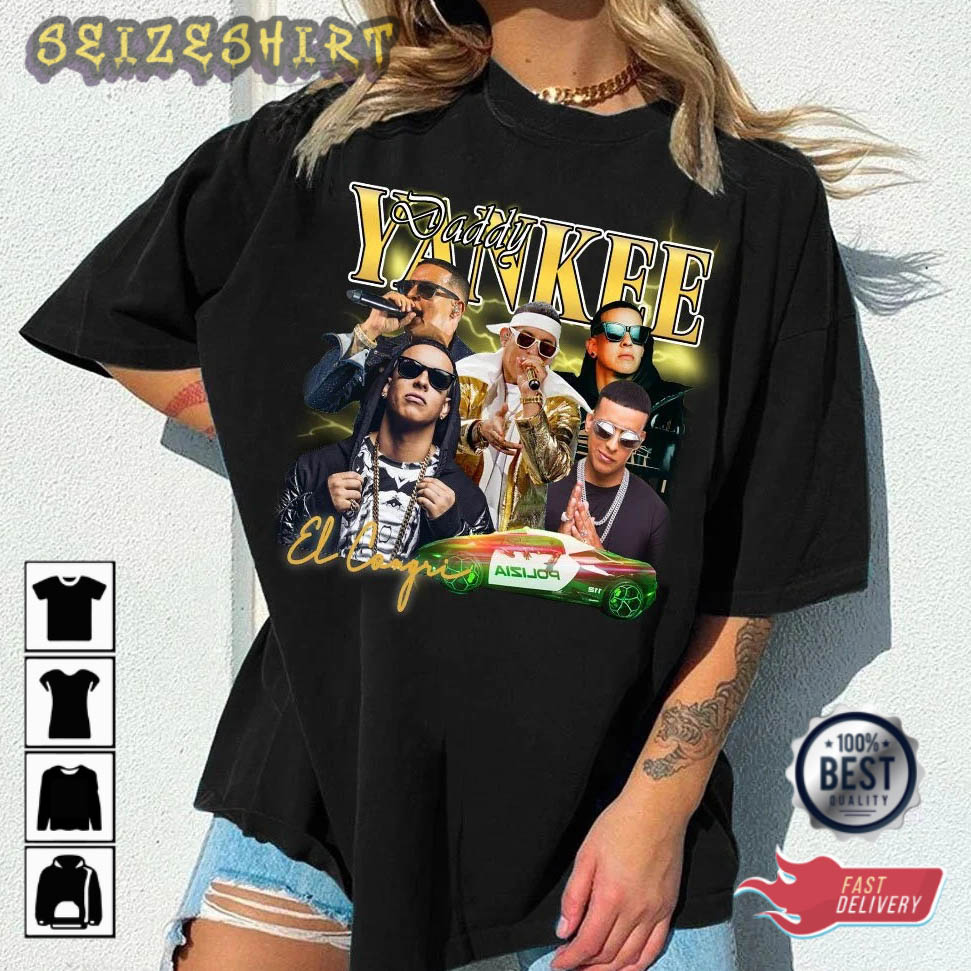 Daddy Yankee Barrio Fino En Directo Album Cover T-Shirt White