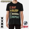 EAT SLEEP BASEBALL REPEAT Essential Baseball Sports T-Shirt