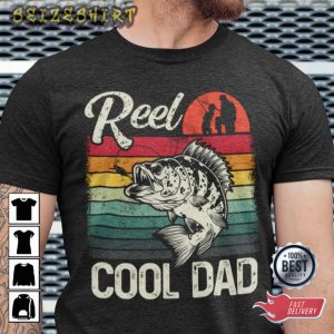 Funny Fishing Reel Cool Pap Fathers Day Gift T-Shirt