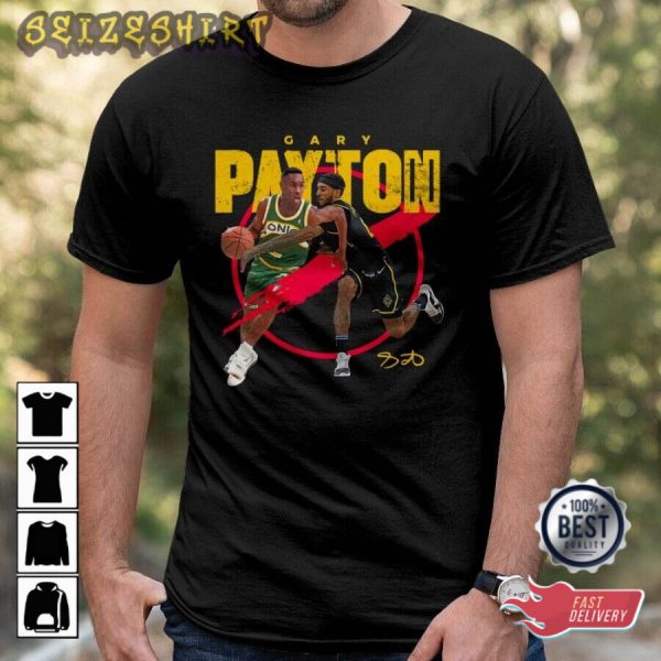 Gary Payton Golden State Warriors NBA Finals Basketball T-Shirt