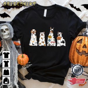 Halloween Dog Sweatshirt, Ghost Dog Shirt