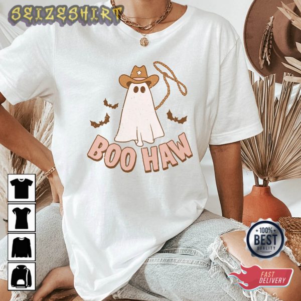 Halloween Shirt, Fall Shirt, Cowgirl Ghost, Cute Ghost Shirt