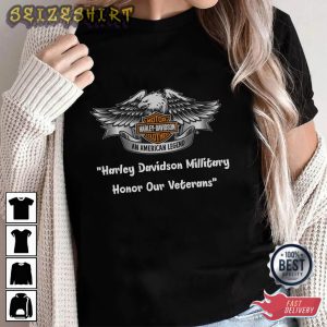 Harley Davidson Millitary Honor Our Veterans Graphic Tee