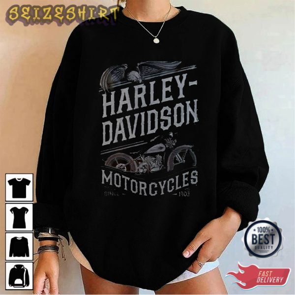 Harley Davidson Motocycles Since 1903 Graphic Tee
