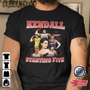 Kendall Starting Five, Kendall Jenner Basketball T-Shirt