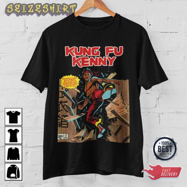 Kendrick Lamar Inspired Kung Fu Kenny Graphic Merch T-Shirt