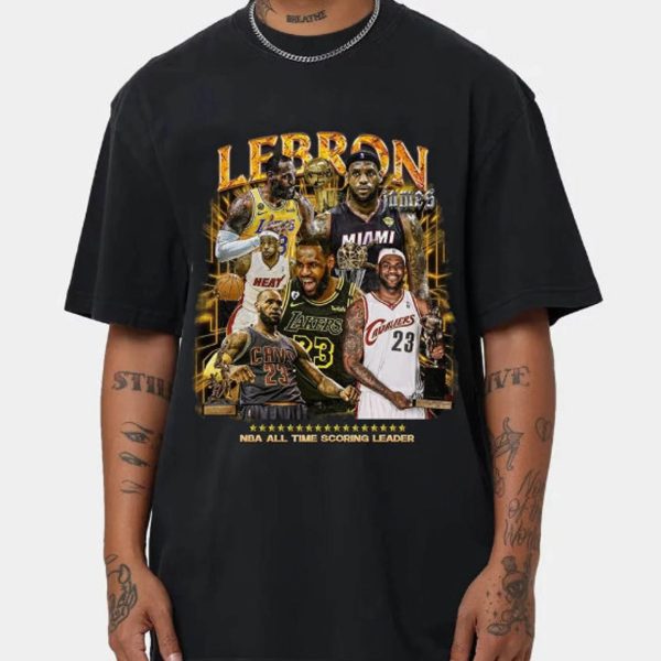 King of Basketball NBA 90s Lebron James Vintage Basketball Shirt