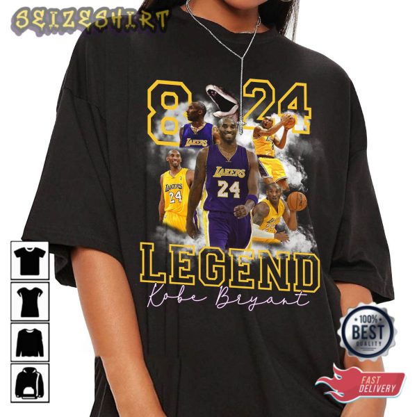 Kobe Bryant Shirt, Mamba Forever Los Angeles Lakers Basketball Sports T-Shirt