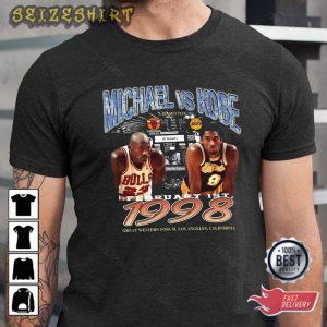 Legend Kobe Bryant x Michael Jordan, Los Angeles Lakers Basketball Sports T-Shirt